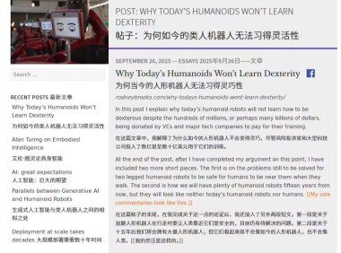 著名机器人专家警告：投资人形机器人初创企业是浪费资金