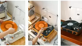 入门黑胶唱机易用性与音质平衡，便携设计适合年轻用户