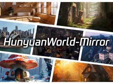 腾讯混元世界模型1.1版本开源发布 支持多视图视频输入秒级创建3D世界