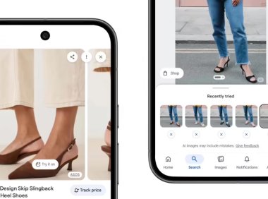 谷歌AI虚拟试穿功能支持鞋类产品，可在线试穿运动鞋高跟鞋