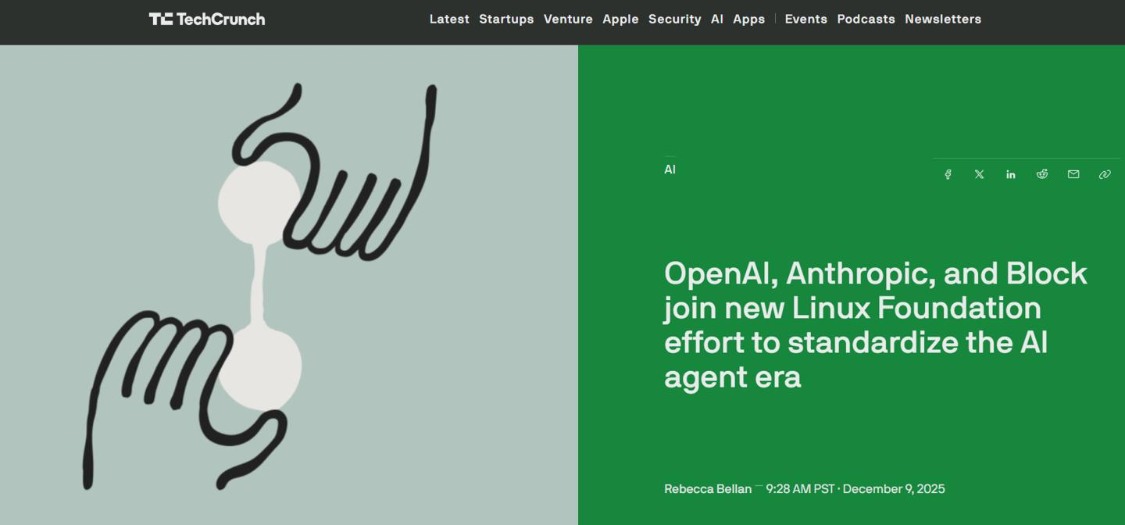 fa577e33j00t73ibi008hd000v900elp AI 智能体开源基金会成立,OpenAI、谷歌、亚马逊 AWS 等巨头加入