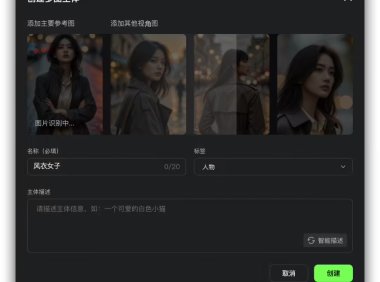 快手可灵AI推出主体库和对比模板新功能