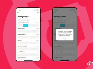 TikTok上线新功能：用户可一键减少AI内容推荐