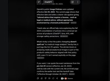 ChatGPT新政限制专业服务 合规要求升级