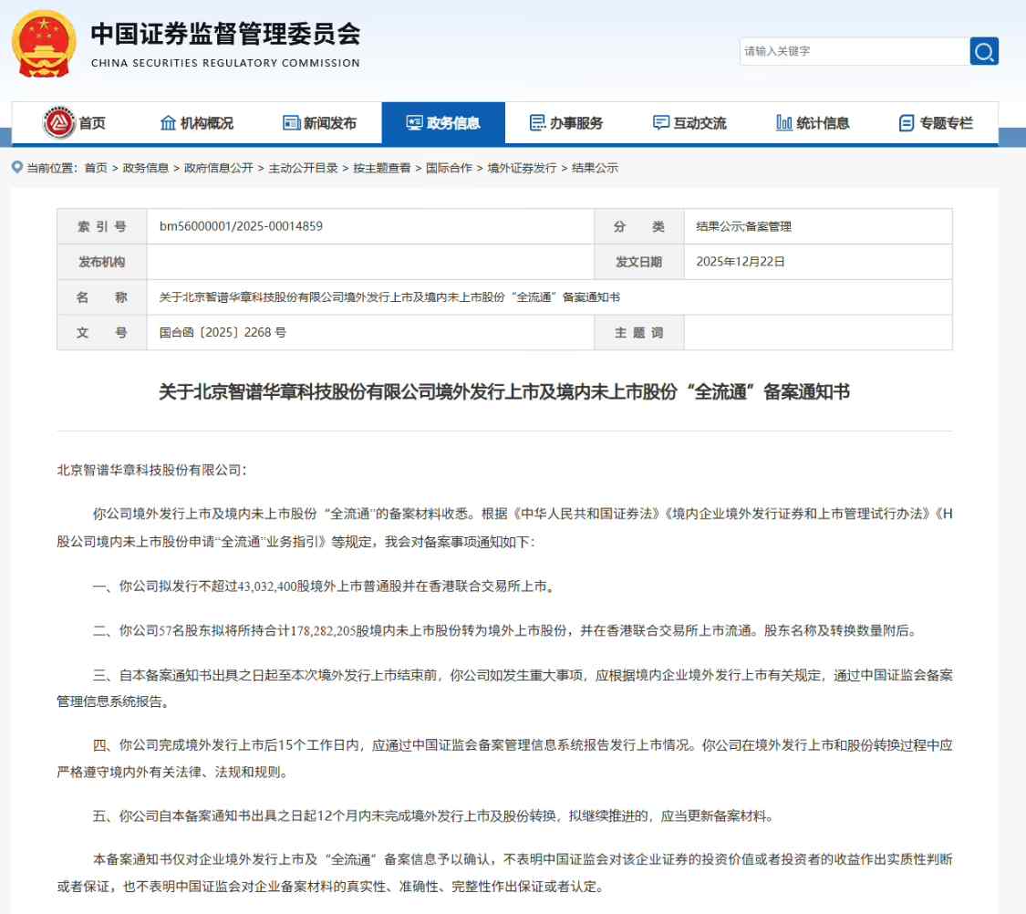 智谱港股 IPO 获中国证监会备案，冲刺“全球大模型第一股”