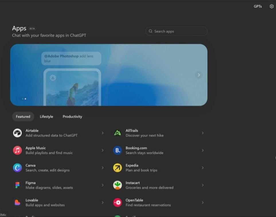 OpenAI：即日起，开发者可向 ChatGPT 提交应用