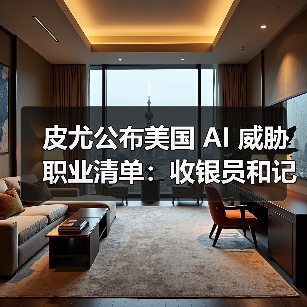 皮尤公布美国 AI 威胁职业清单:收银员和记者风险较高,心理咨询师影响最小(图1) 皮尤公布美国 AI 威胁职业清单:收银员和记者风险较高,心理咨询师影响最小(图1)