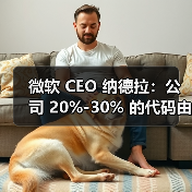 微软 CEO 纳德拉：公司 20%-30% 的代码由 AI 生成（图2）