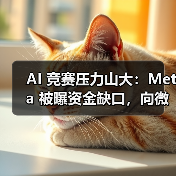 AI 竞赛压力山大：Meta 被曝资金缺口，向微软、亚马逊求援
