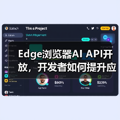 Edge浏览器AI API开放,开发者如何提升应用体验?(图1) Edge浏览器AI API开放,开发者如何提升应用体验?(图1)