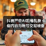 抖音严查AI起号乱象 低俗内容与账号交易被重点整治（图2）
