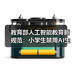 教育部人工智能教育新规范：小学生禁用AI生成功能（图1）