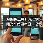 AI编程工具1.0新功能曝光:代码审查、记忆存储与一键部署如何提升效率?(图4) AI编程工具1.0新功能曝光:代码审查、记忆存储与一键部署如何提升效率?(图4)