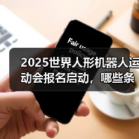 2025世界人形机器人运动会报名启动，哪些条件需注意？
