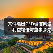 文件曝出CEO诚信风波:利益输送与董事会失职(图4) 文件曝出CEO诚信风波:利益输送与董事会失职(图4)