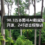 98.3万本图书AI数据集开源，245语言模型训练资源开放