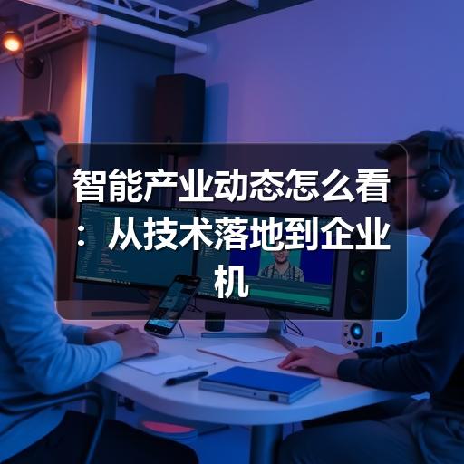 智能产业动态怎么看:从技术落地到企业机会的观察方法